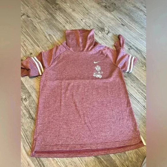 Nike Tops / Nike Washington State Cougars Pull Over Mock Neck Sweater - Picture 1 of 13